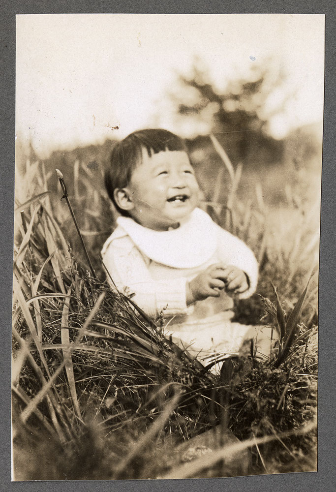 Infant on the grass